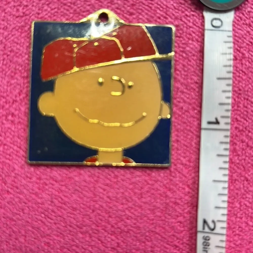 Cloisonné 1994 Vintage Charlie Brown Keychain